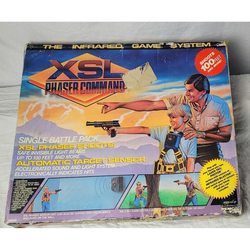 1986 REMCO XSL Phaser Command Lazer Tag INFRARED GAME SYSTEMS
